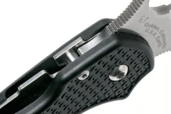 Couteau pliant Spyderco Para 3 C223SBK lame dentée manche en nylon/fibre de verre 10,9cm