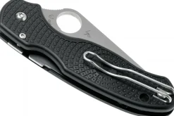 Couteau pliant Spyderco Para 3 C223SBK lame dentée manche en nylon/fibre de verre 10,9cm