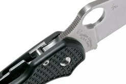 Couteau pliant Spyderco Para 3 C223PBK manche en nylon/fibre de verre noir 10,9cm