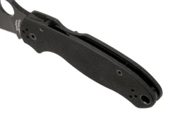 Couteau pliant Spyderco Para 3 C223GPBK lame noire manche en G10 10,9cm