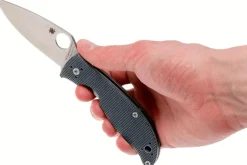 Couteau pliant Spyderco Polestar C220GPGY manche en G10 gris 11,5cm