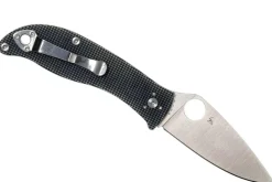 Couteau pliant Spyderco Polestar C220GPGY manche en G10 gris 11,5cm