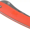 Couteau pliant Spyderco Roadie C189POR manche en nylon/fibre de verre orange 7,6cm