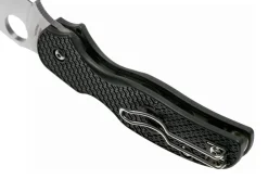 Couteau pliant Spyderco Sage 5 C123PBK manche en nylon/fibre de verre noir 10,6cm