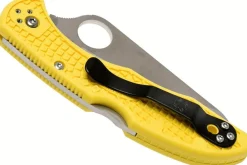 Couteau pliant Spyderco Salt 2 C88SYL2 à lame dentée manche en nylon/fibre de verre 10,8cm