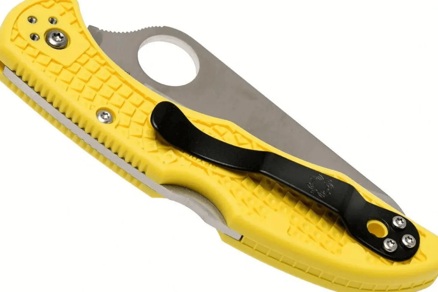 Couteau pliant Spyderco Salt 2 C88SYL2 à lame dentée manche en nylon/fibre de verre 10,8cm