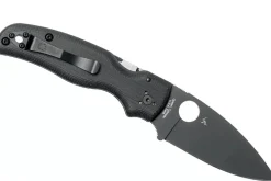 Couteau pliant Spyderco Shaman C229GPBK lame noire manche en G10 11,9cm