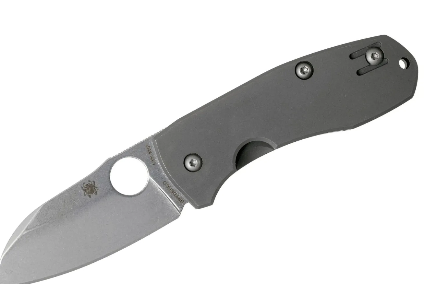 Couteau pliant Spyderco Techno 2 C158TIP2 manche en titane 8,8cm