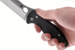 Couteau pliant Spyderco Yojimbo 2 C85GP2 Wharncliffe manche G10 noir 11,4cm