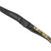Couteau pliant ultra fin Laguiole Claude Dozorme noir manche corne de bélier 11cm