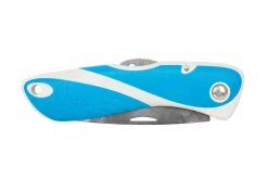 Couteau pliant Wichard Aquaterra 10156 manche bleu avec tire-bouchon