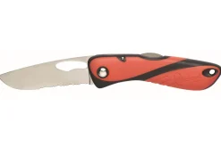 Couteau pliant Wichard Offshore 10129 lame semi-crantée avec démanilleur manche orange