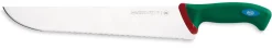 Couteau à poisson professionnel SANELLI Premana lame dentelée 33cm manche vert