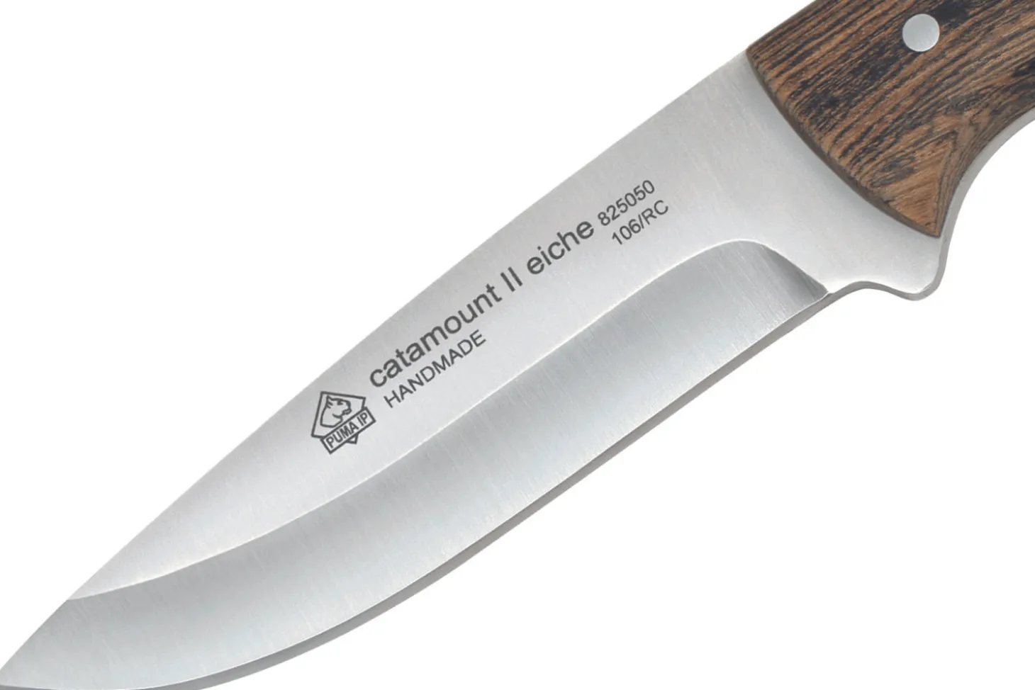 Couteau Puma IP Catamount II Eiche 307411 lame 11cm manche chêne + étui en cuir