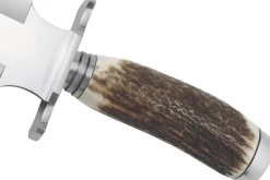 Couteau Puma IP Catcher III Stag 310524 lame 23,3cm manche bois de cerf + étui en cuir