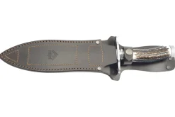 Couteau Puma IP Catcher II Stag 312723 lame 23,3cm manche bois de cerf + étui en cuir