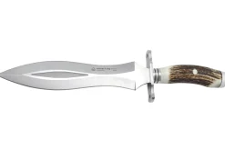 Couteau Puma IP Catcher II Stag 312723 lame 23,3cm manche bois de cerf + étui en cuir
