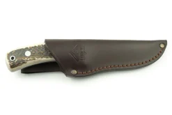 Couteau Puma IP Montero Stag 329712 lame 12cm manche bois de cerf + étui en cuir