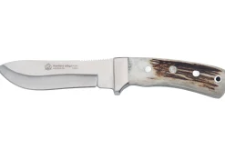 Couteau Puma IP Montero Stag 329712 lame 12cm manche bois de cerf + étui en cuir