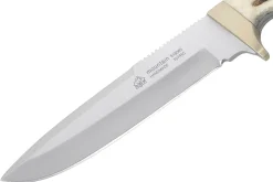 Couteau Puma IP Mountain 320114 lame 14,5cm manche bois de cerf + étui en cuir