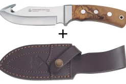 Couteau Puma IP Schwarzwild Olive 328212 lame guthook 12cm manche olivier + étui en cuir