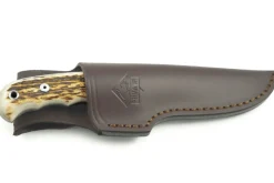 Couteau Puma IP Trapper Stag 309410 lame 11cm manche bois de cerf + étui en cuir
