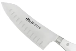 Couteau rocking santoku forgé Riviera White Arcos lame alvéolée 18cm