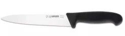 Couteau à saigner pro Giesser lame 18cm manche noir 3305