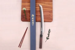 Couteau sakimaru 30cm japonais artisanal Wusaki Sakimaru BS1
