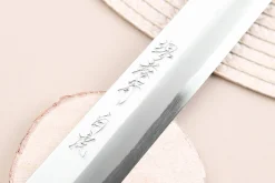 Couteau sakimaru takohiki japonais artisanal 27cm Sakai Takayuki Byakko manche en ébène + étui