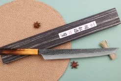 Couteau sakimaru takohiki japonais artisanal Sakai Takayuki Homura Guren 30cm