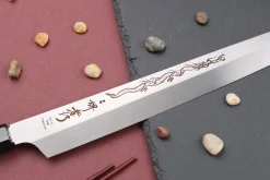 Couteau sakimaru yanagiba 30cm japonais artisanal Sakai Takayuki Honyaki Shoryu VG10