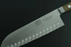 Couteau santoku alvéolé Güde Alpha Chêne 18cm en acier forgé