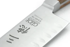 Couteau santoku alvéolé Güde Alpha Olive 18cm en acier forgé