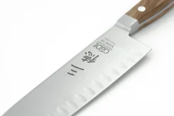 Couteau santoku alvéolé Güde Alpha Olive 18cm en acier forgé