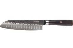 Couteau santoku 17cm Fukito Ébène Damas VG10