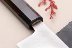 Couteau santoku 16,5cm japonais artisanal Makoto Kurosaki VG7 Damas