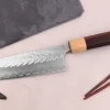 Couteau santoku 16,5cm japonais artisanal Yoshimi Kato SPG Strix V-Tsuchime