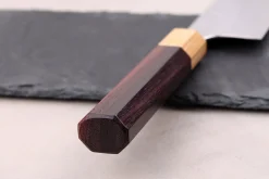Couteau santoku 16,5cm japonais artisanal Yoshimi Kato SPG Strix V-Tsuchime