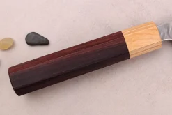 Couteau santoku 16,5cm japonais artisanal Yoshimi Kato SPG Strix V-Tsuchime