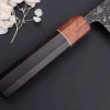 Couteau santoku 16,5cm japonais artisanal Masashi Yamamoto SLD Kuro damas