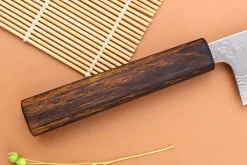 Couteau santoku 16,5cm japonais artisanal Yuzo Enju Damas 440C