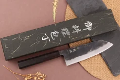 Couteau santoku 16,5cm japonais artisanal Yuzo Shinju BS2