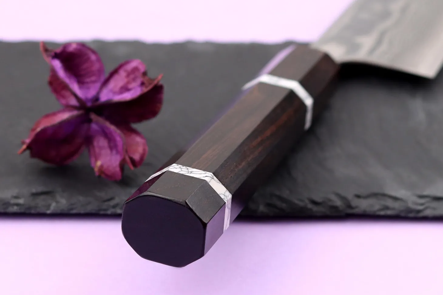 Couteau santoku 16,5cm japonais artisanal Yuzo Kanko Damas SG2