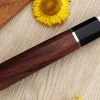 Couteau santoku 19,5cm japonais artisanal Sukenari SG2 San Maï manche en bois de rose