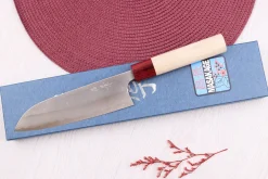 Couteau santoku 16,5cm japonais artisanal Masakage Yuki Shirogami 2