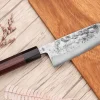 Couteau santoku 16,5cm japonais artisanal Yoshimune par Kawamura WS2 poli