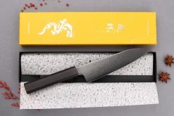 Couteau santoku 17cm japonais artisanal Yuzo Kurogane Damas VG10