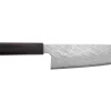 Couteau santoku 17cm japonais artisanal Nigara Hamono Tsuchime VG10 damas