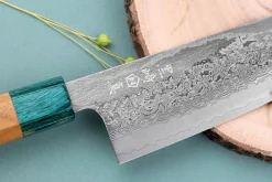 Couteau santoku 16,5cm japonais artisanal Makoto Kurosaki Kodama VG10